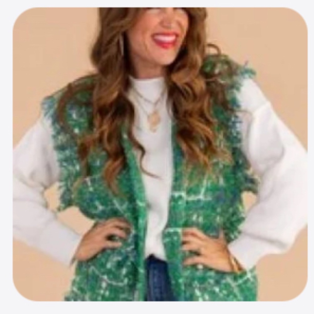 Green Vest with Silver accents